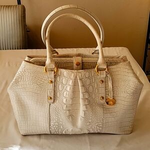 Brahmin Croc Leather Tote